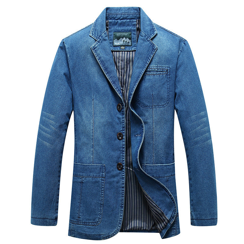 Cowboy Casual Loose Denim Suit Jacket