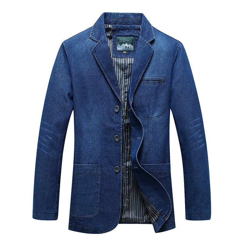 Cowboy Casual Loose Denim Suit Jacket